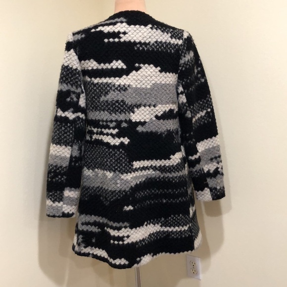 Anthropologie Guest Editor Jacket Size Small Black Abstract Pattern - Picture 5 of 12